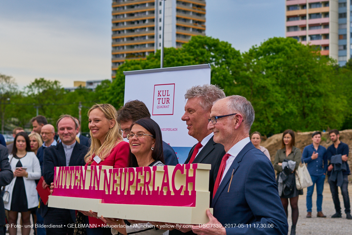 11. Mai 2017 - Grundsteinlegung für die LOGE und dem Kulturquadrat in Neuperlach